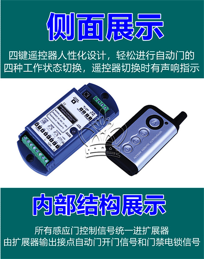 蓋卓GAIZHUO自動門遙控器自動玻璃門203E多功能擴展器模塊
